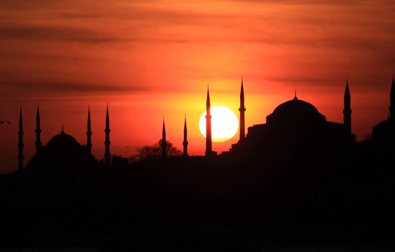 Фото обои turkey, mosque, İstanbul, bosphorus
