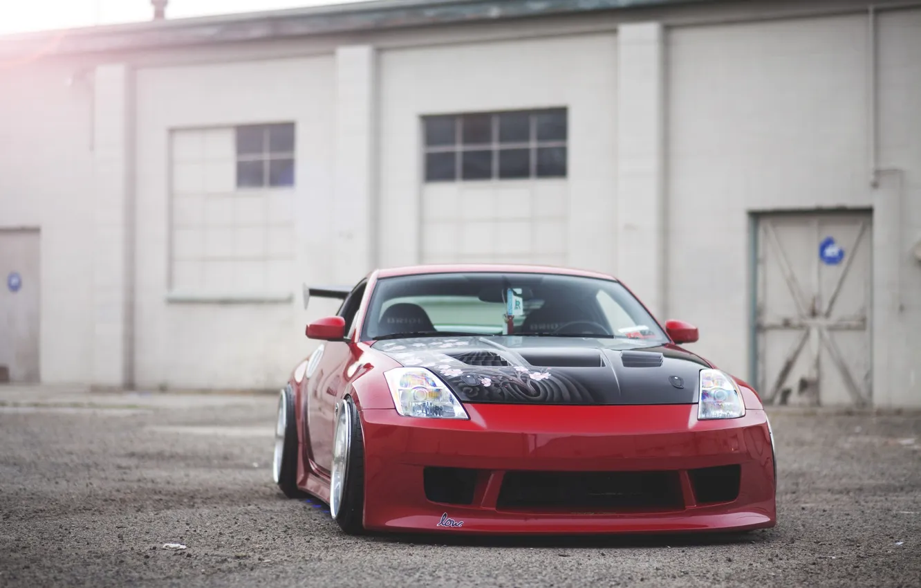 Фото обои Nissan 350Z, tuning, stance