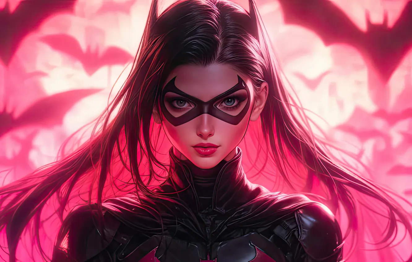 Фото обои batgirl, superheroine, unleashing