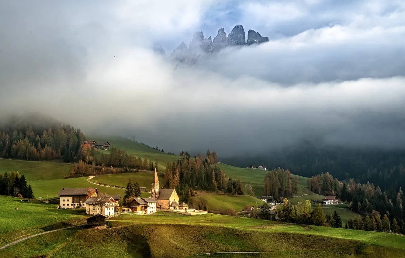 Фото обои природа, Italy, Dolomite Alps