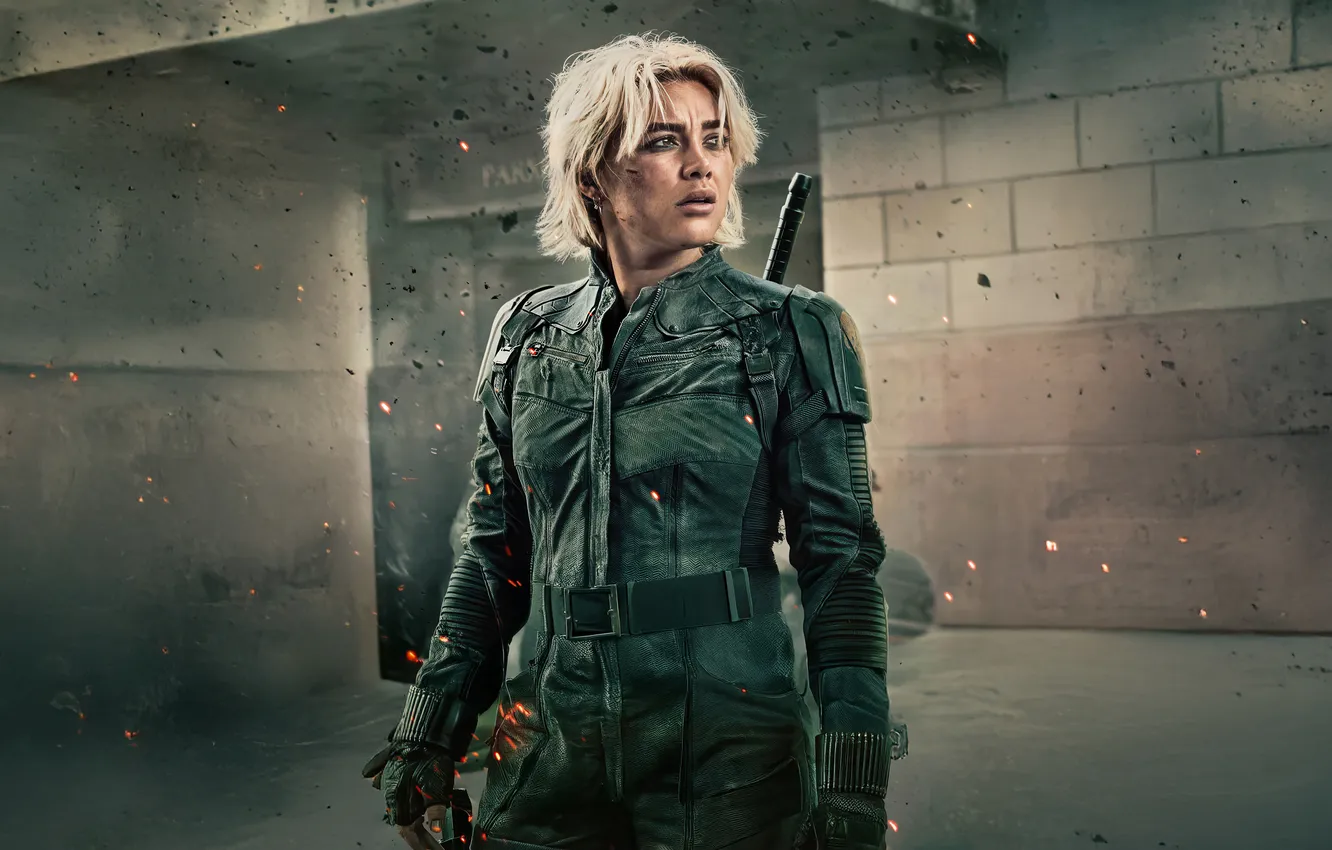Фото обои фигура, блондинка, постер, Чёрная вдова, Florence Pugh, Thunderbolts, Елена Белова, Громовержцы