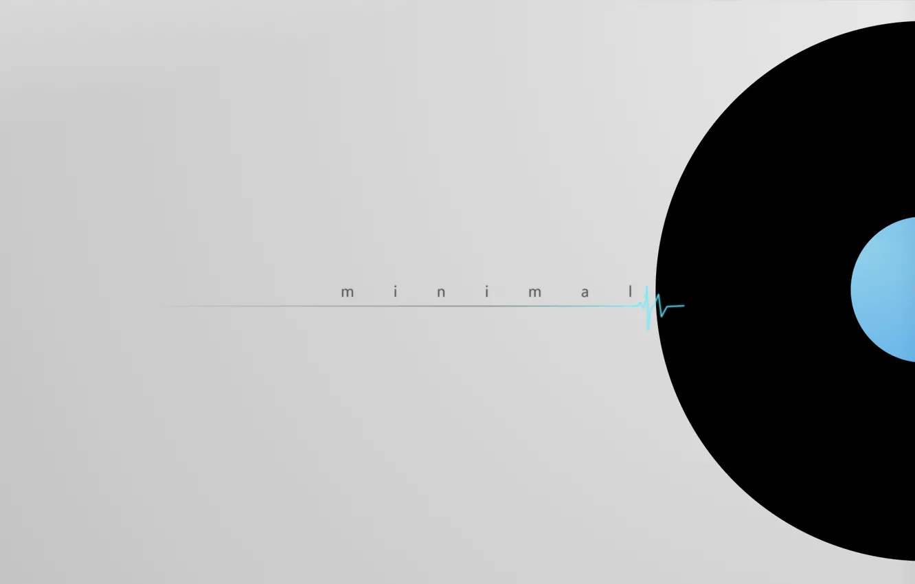 Фото обои minimal, background, vinyl, Disc