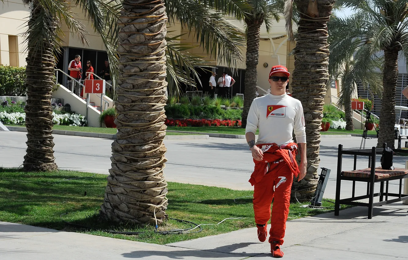 Фото обои Феррари, Кими, Формула-1