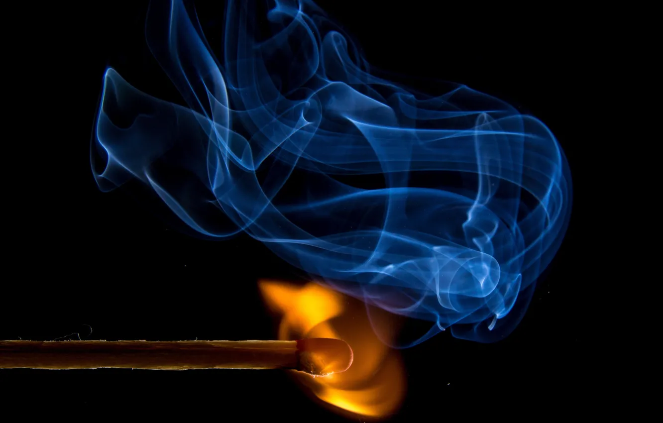 Фото обои fire, flame, match
