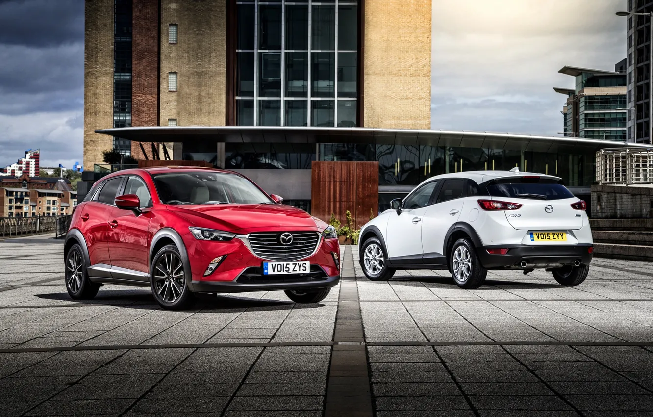 Фото обои Mazda, мазда, UK-spec, паркетник, 2015, CX-3