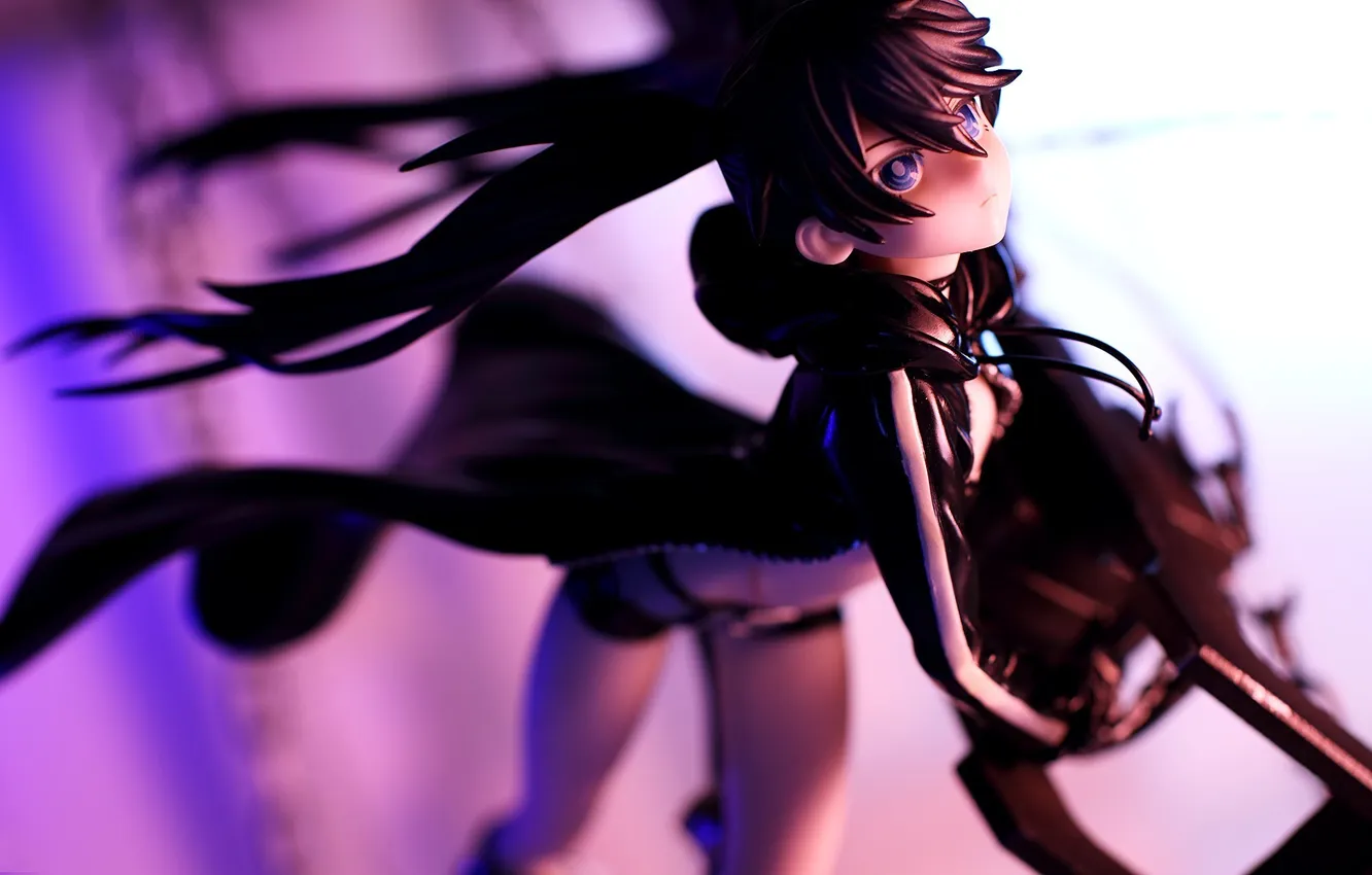 Фото обои статуэтка, black rock shooter, фигурка, нендороид, nendoroid, стрелок черной скалы