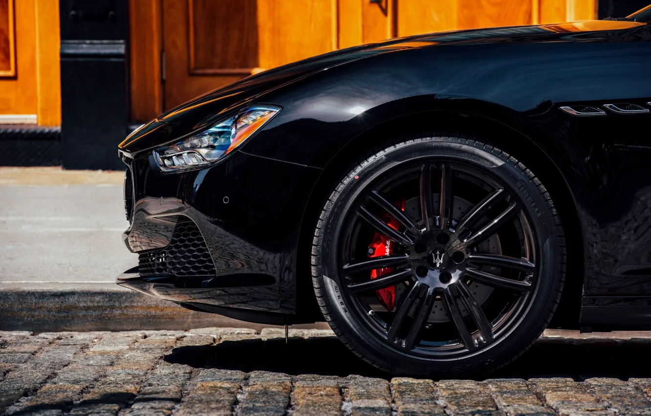 Фото обои Maserati, close-up, wheel, Ghibli, Maserati Ghibli Nrissimo