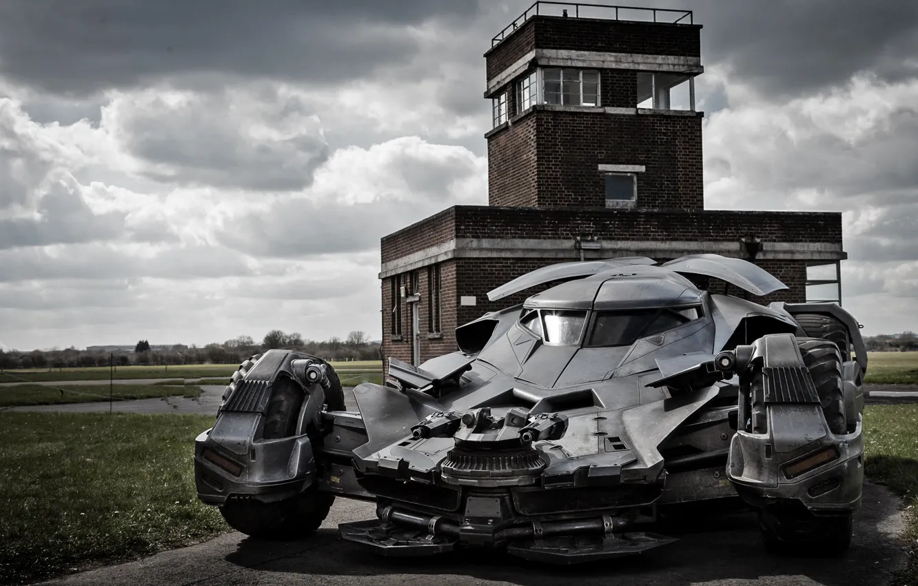 Фото обои авто, batman, пулемет, batmobile