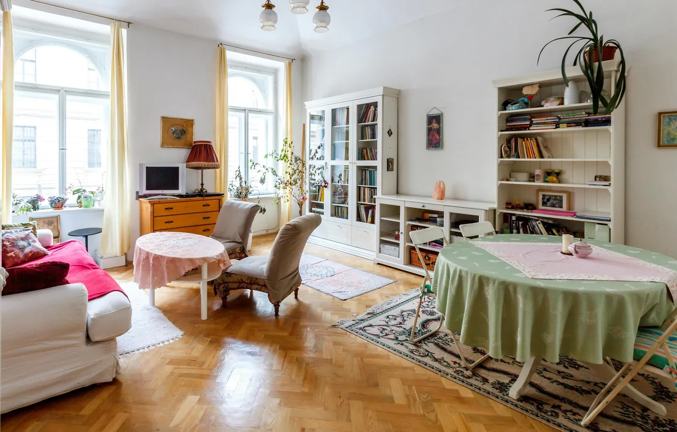 Фото обои дизайн, стиль, интерьер, гостиная, столовая