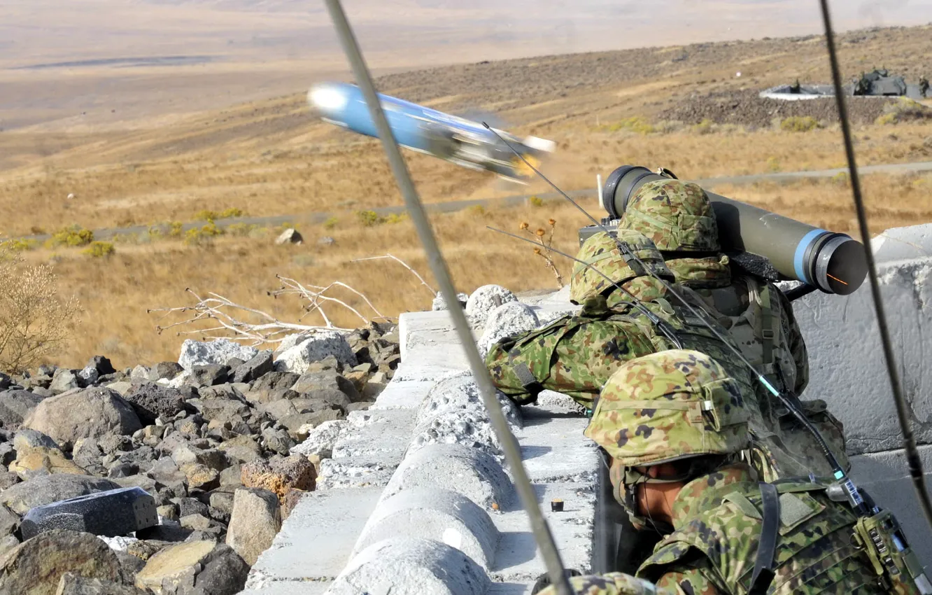Фото обои Javelin, Japan Ground Self-Defense Force, anti-tank missile