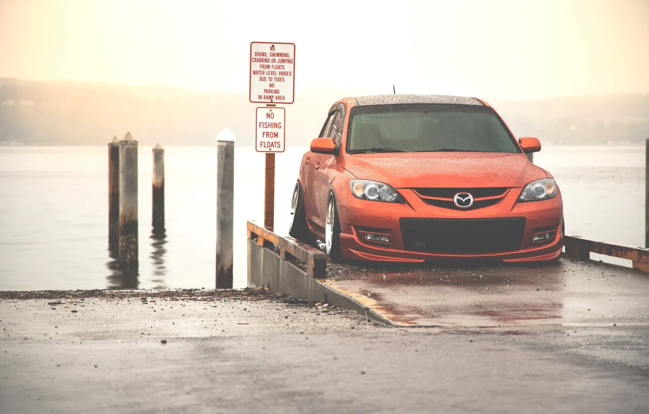 Фото обои mazda, tuning, stance, mazda3