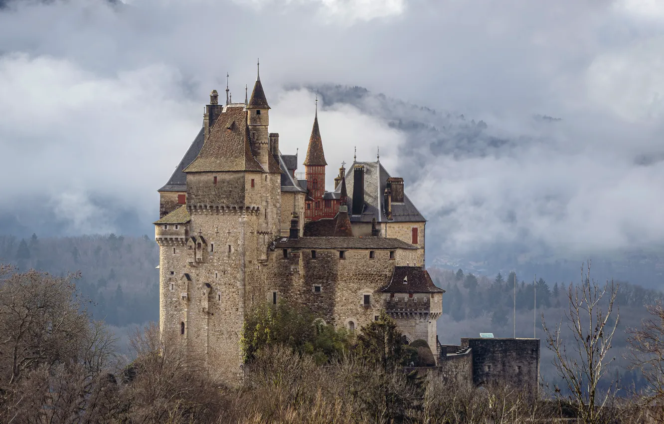 Фото обои Annecy, Auvergne-Rhône-Alpes, Menthon-Saint-Bernard