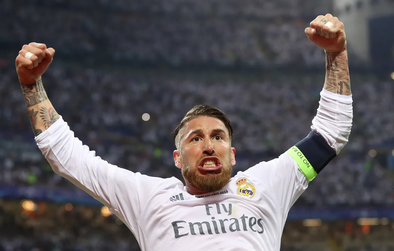 Фото обои футбол, победа, футболист, real madrid, реал мадрид, football, champions league, Реал Мадрид