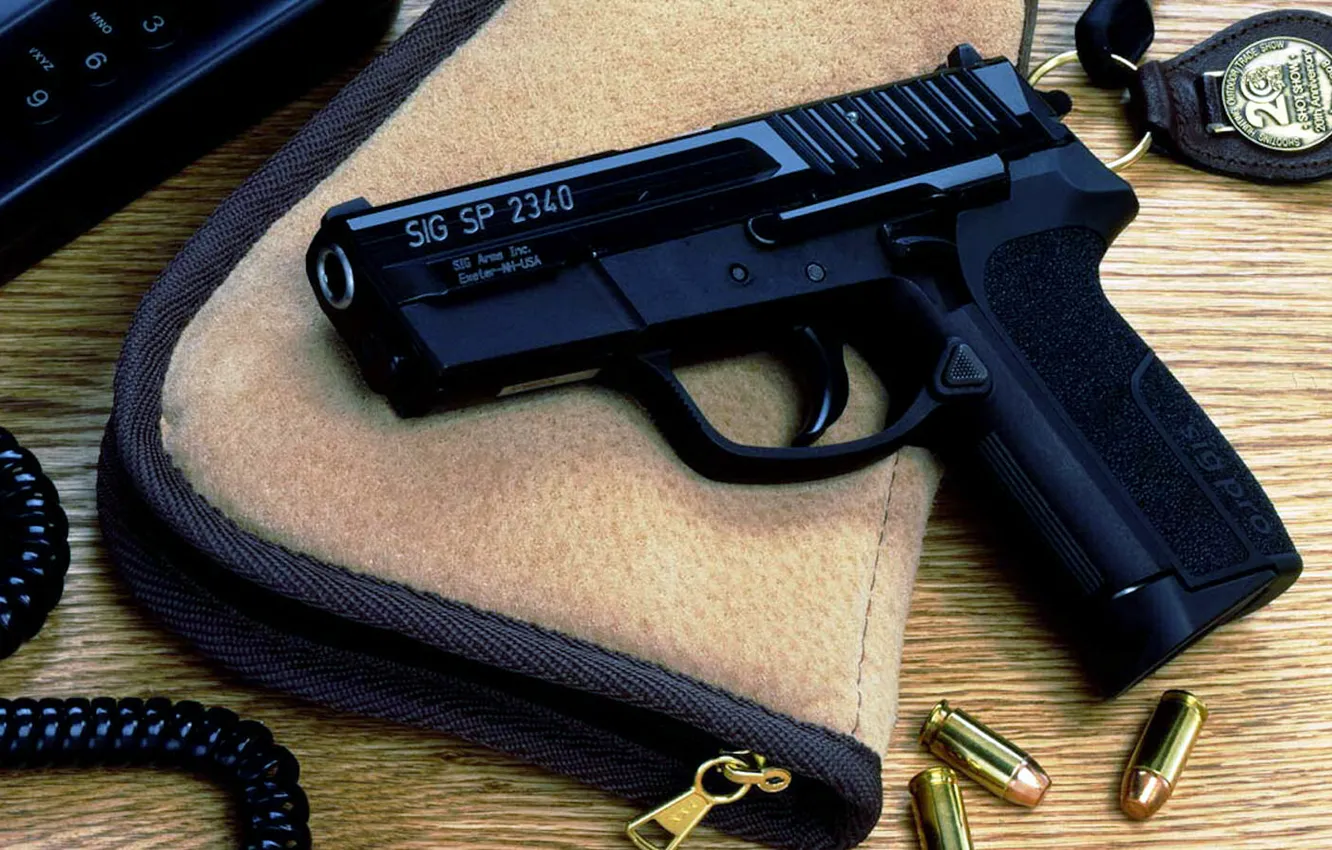 Фото обои патроны, Pro, SIG-Sauer, SP 2340, полуавтоматический пистолет