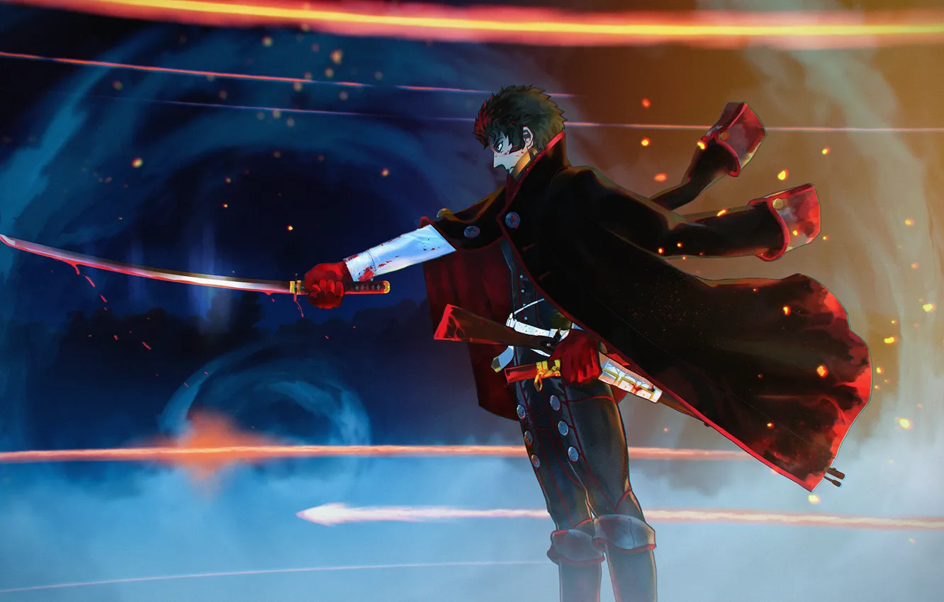 Фото обои меч, аниме, парень, Fate / Grand Order