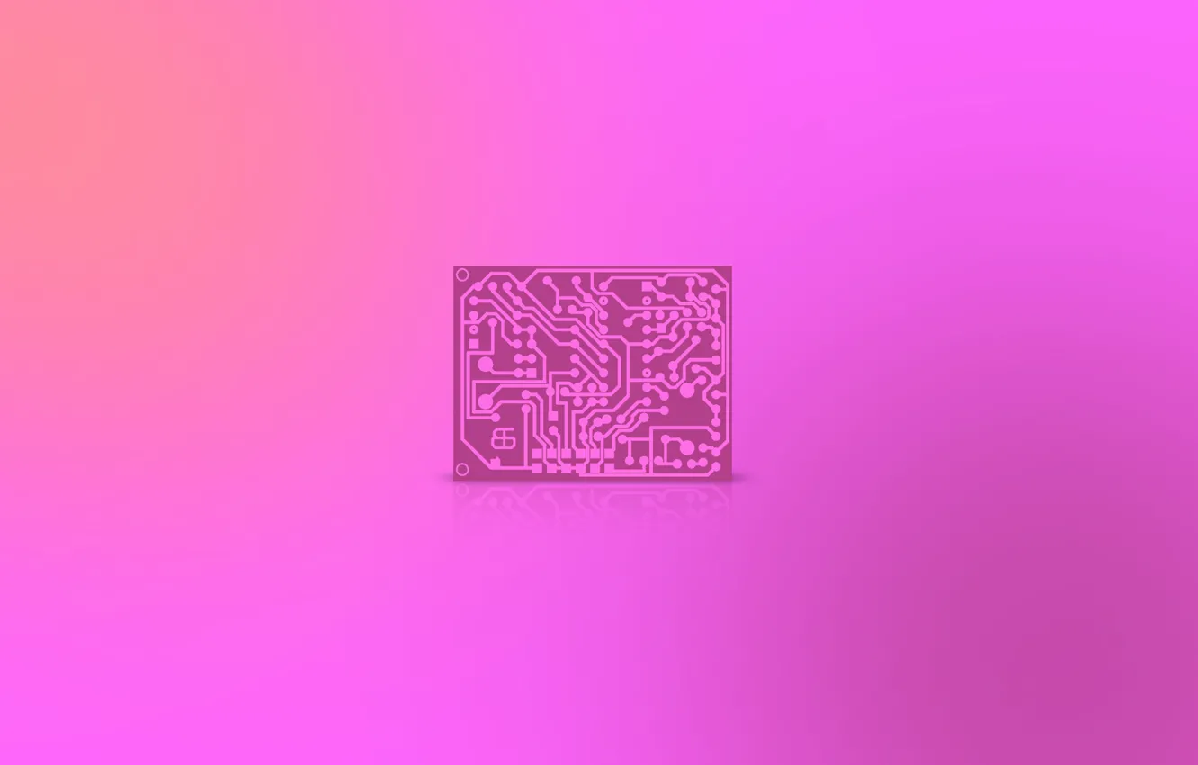 Фото обои отражение, цвет, плата, схема, градиент