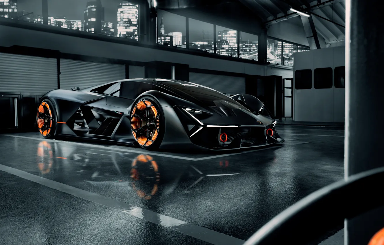Фото обои Lamborghini, суперкар, гиперкар, Terzo Millennio