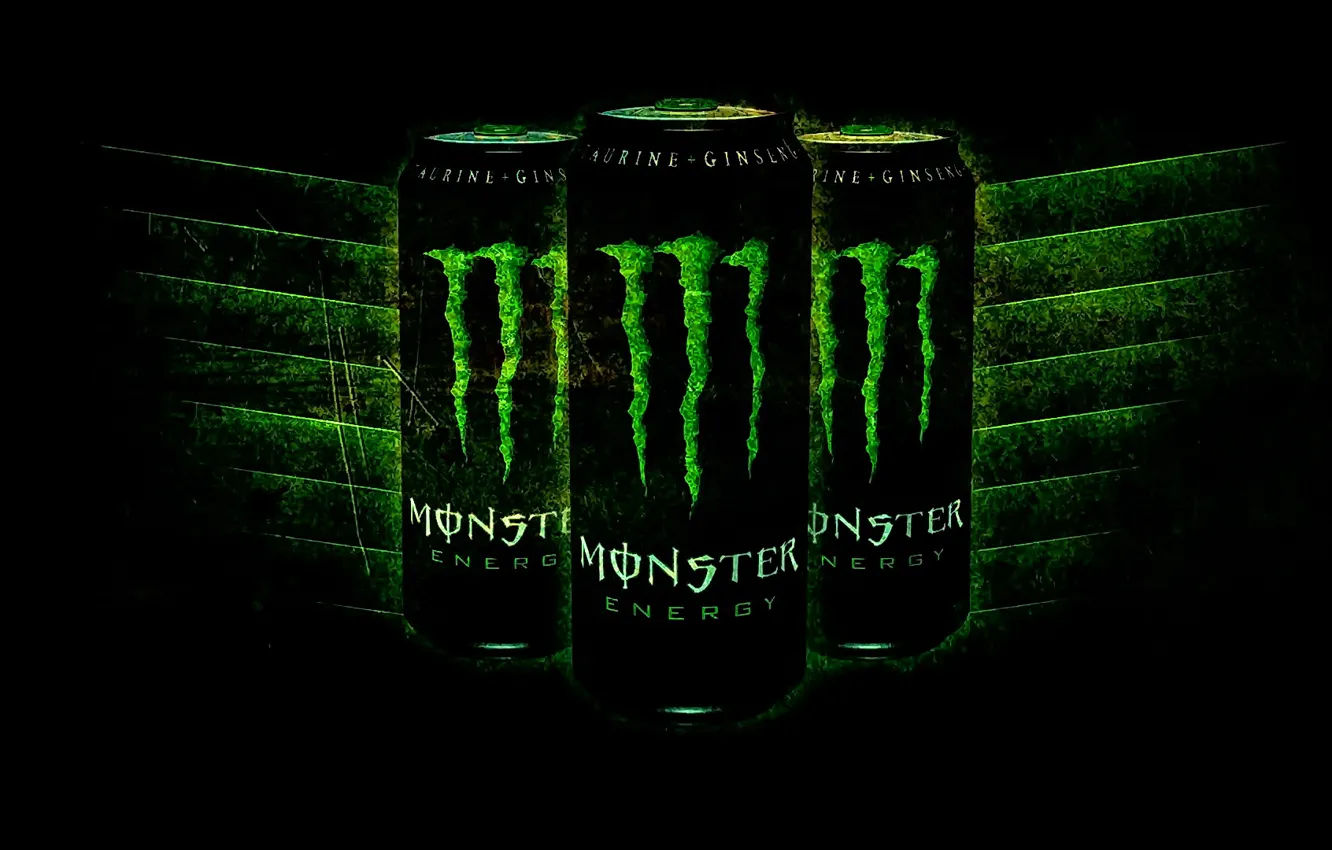 Фото обои логотип, Monster Energy, бренд, энергетик