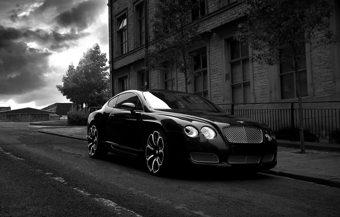Фото обои Bentley, Project Kahn, Black, GTS Black Edition, Gray & White