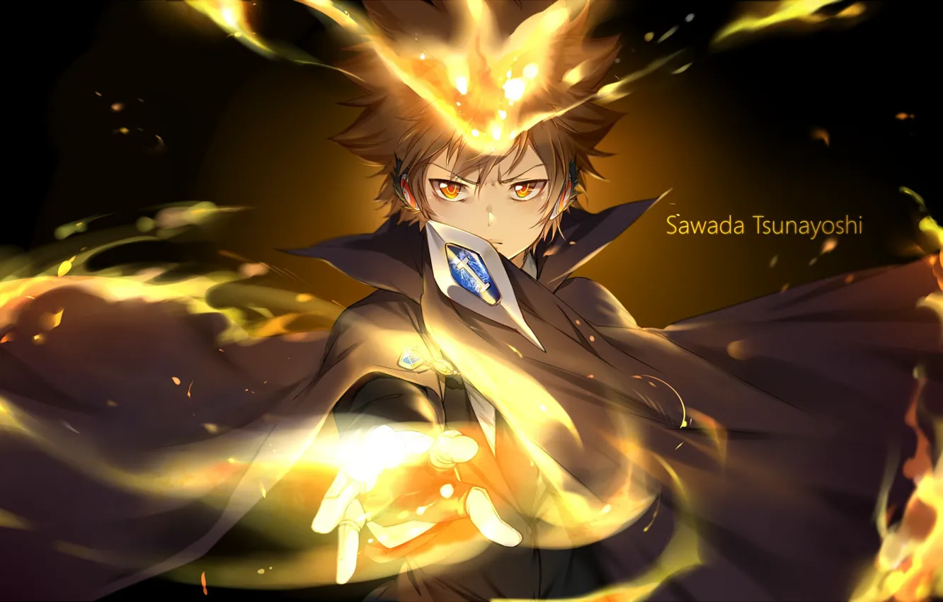 Фото обои game, anime, boss, mafia, asian, Sawada Tsunayoshi, manga, japanese