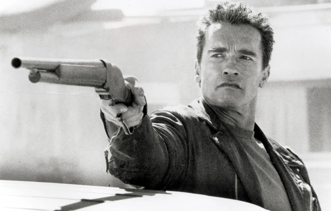 Фото обои мужик, актер, Терминатор 2, Арнольд Шварценеггер, Arnold Schwarzenegger, Judgment Day, Terminator 2, Судный день