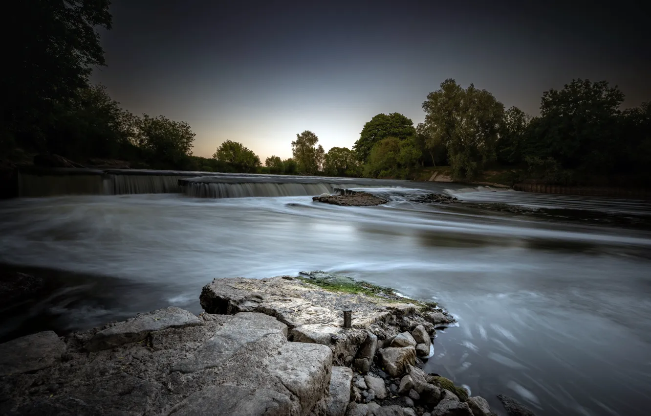 Фото обои River, Severn, Long Exposures