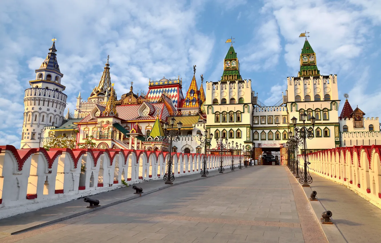 Фото обои мост, Москва, Россия, архитектура, Измайлово, Сергей Газизов, Измайловский кремль