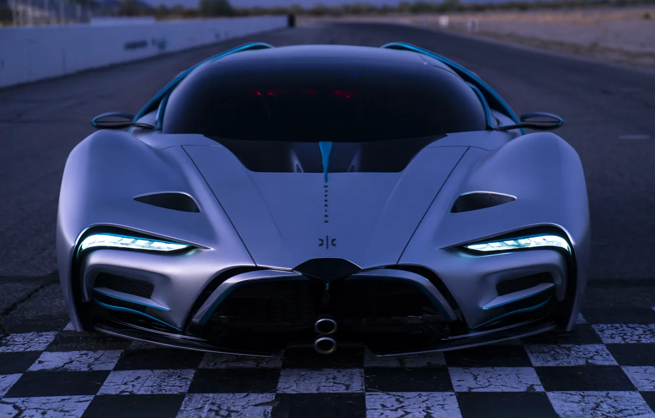 Фото обои front view, hypercar, Hyperion XP-1