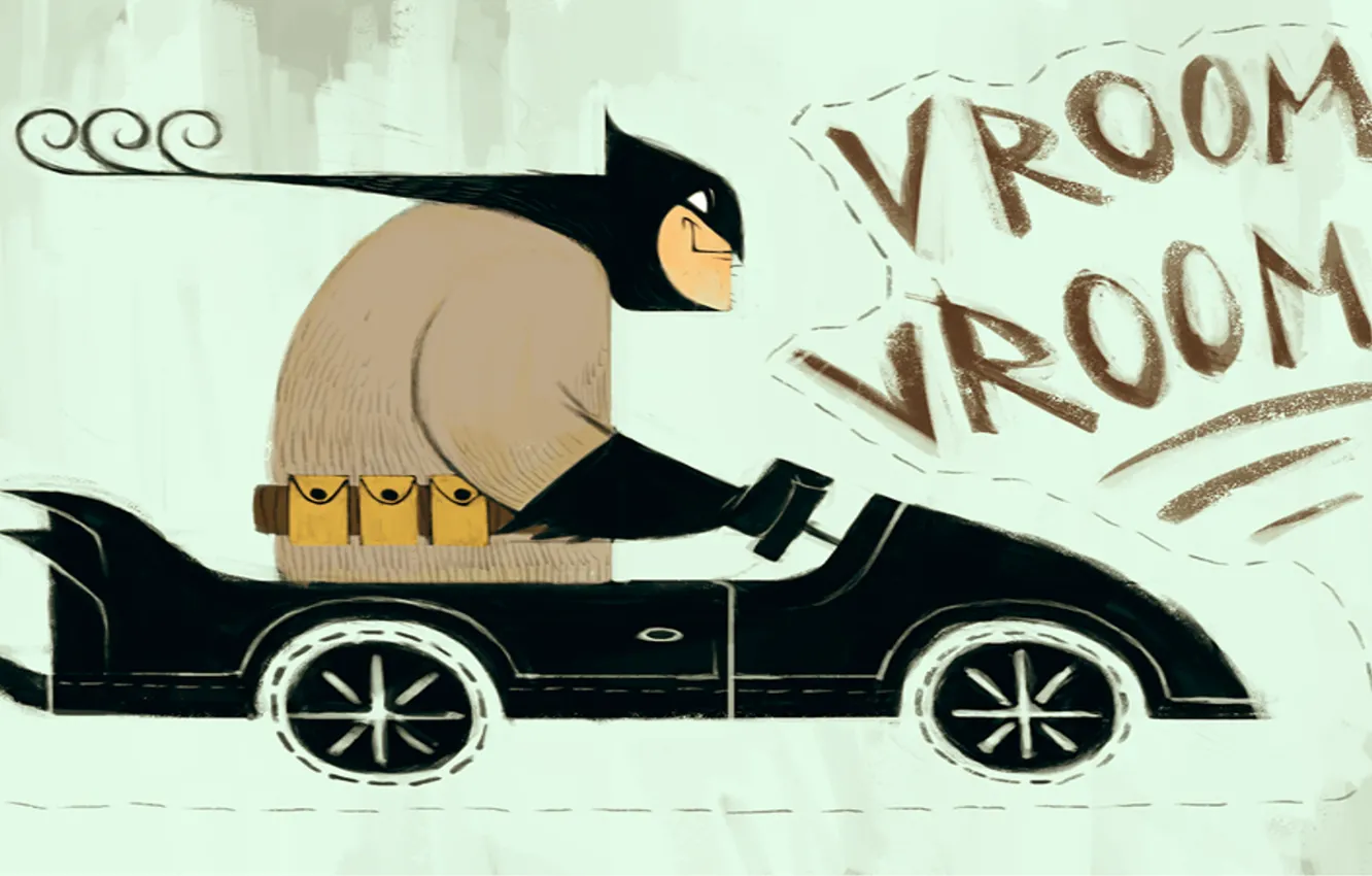 Фото обои Машина, Бэтмен, Batman, Бэтмобиль
