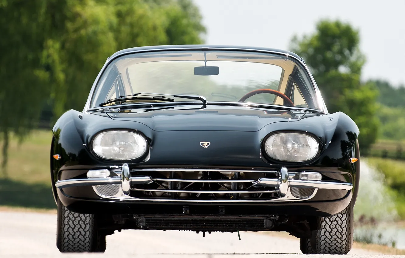 Фото обои Lamborghini, Black, 350 GT, 1964