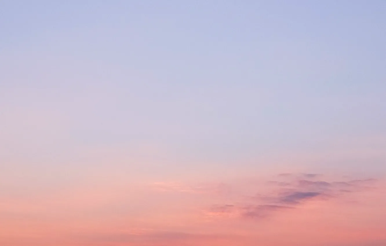 Фото обои закат, тучи, настроение, Небо, красота, минимализм