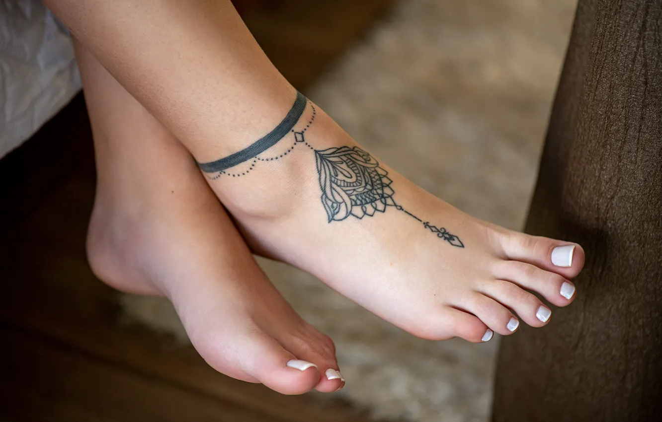 Фото обои style, pretty, tattoo, delicate, handsome, feet, fetish, toes