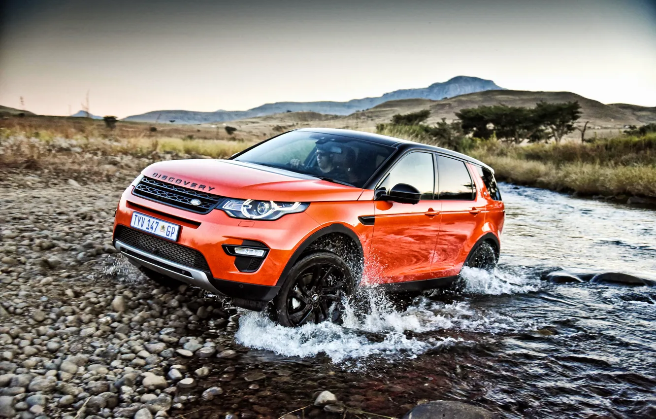 Фото обои Land Rover, Discovery, Sport, дискавери, ленд ровер, 2015, HSE, ZA-spec