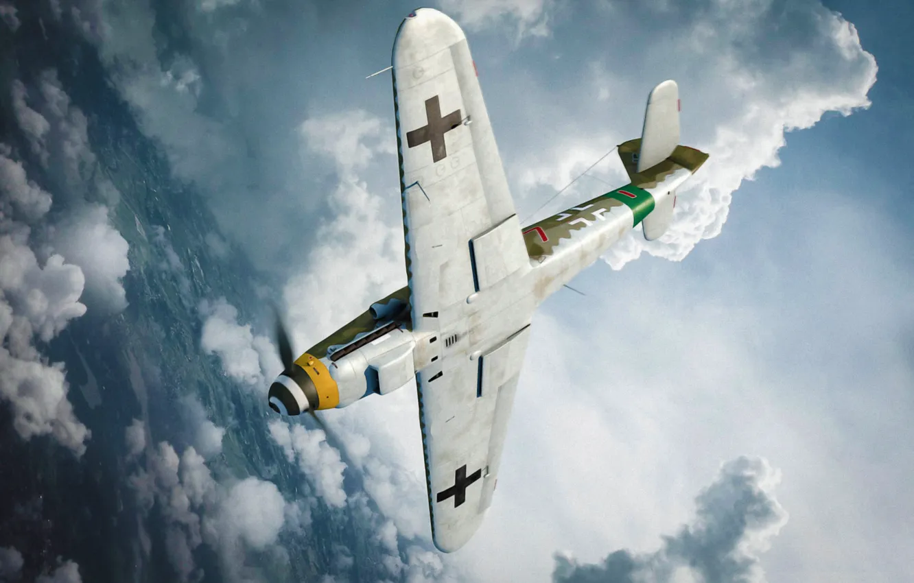 Фото обои war, art, airplane, painting, aviation, ww2, &quot;Hartmann Of JAG52&quot;, Bf 109K4