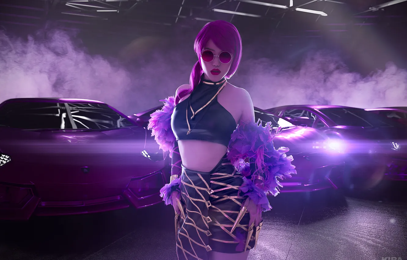 Фото обои games, cosplay, league of legends, Evelynn Kda Cosplay