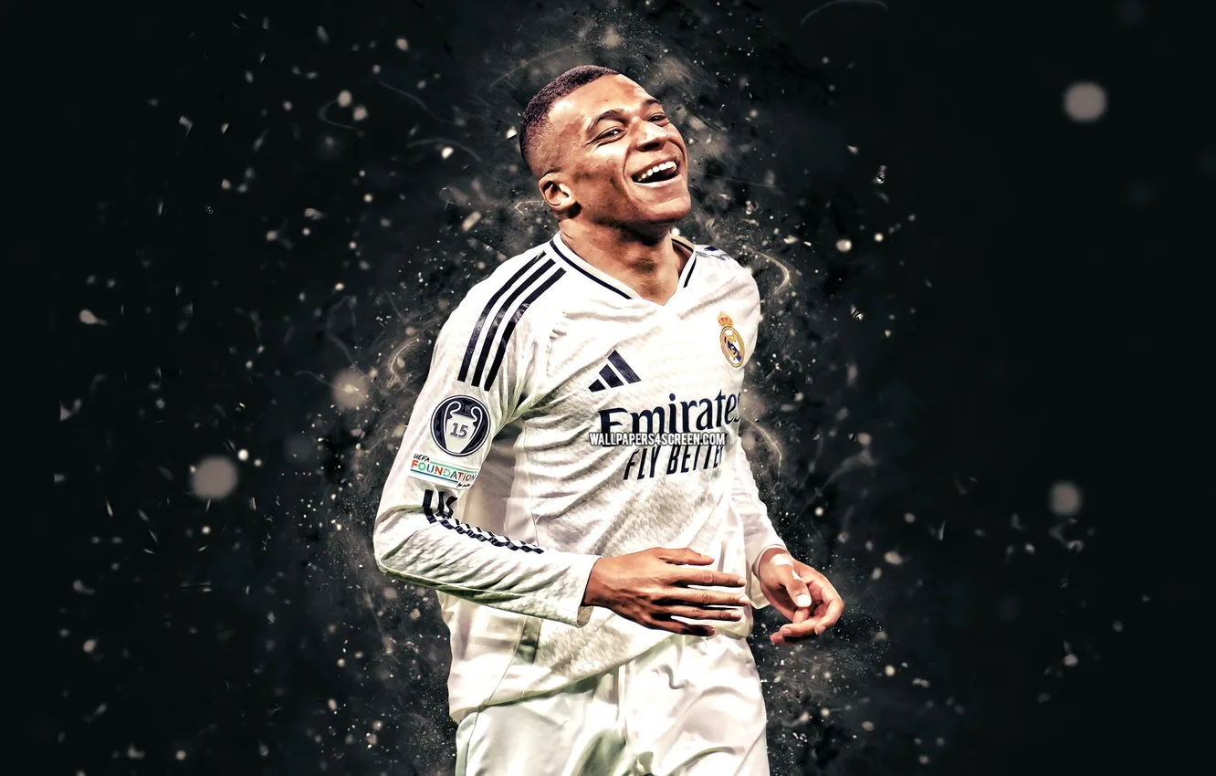 Фото обои Football, Real Madrid, Soccer, French, Kylian Mbappe, Kylian, Mbappe