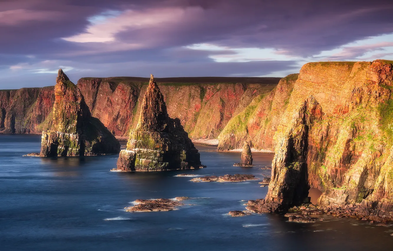 Фото обои море, берег, Scotland, United Kingdom, John o'Groats
