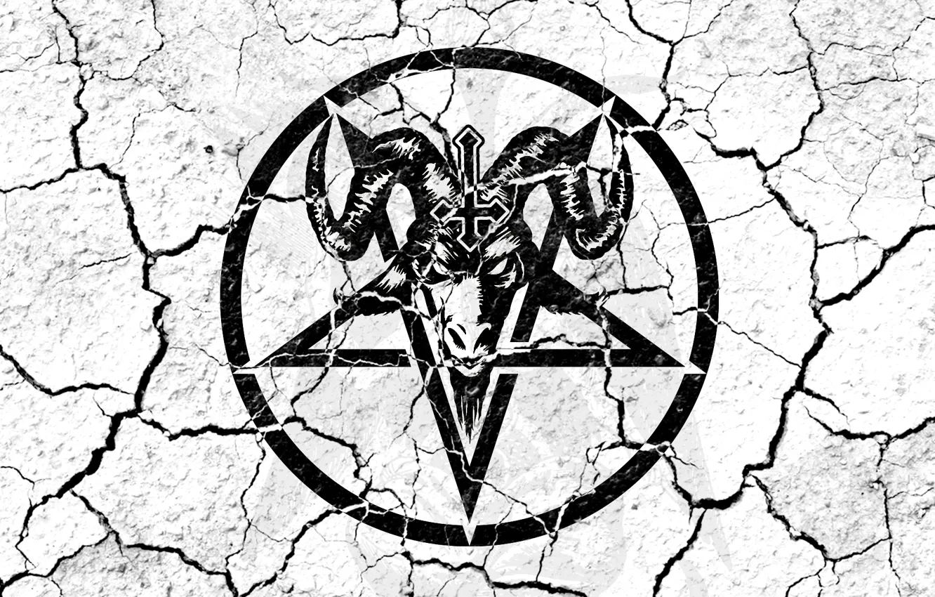 Фото обои love, pentagram, goat, Satan