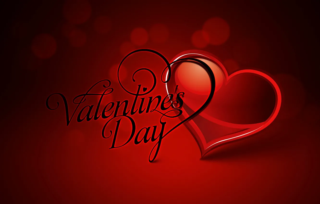 Фото обои текст, сердце, вектор, открытка, День Святого Валентина