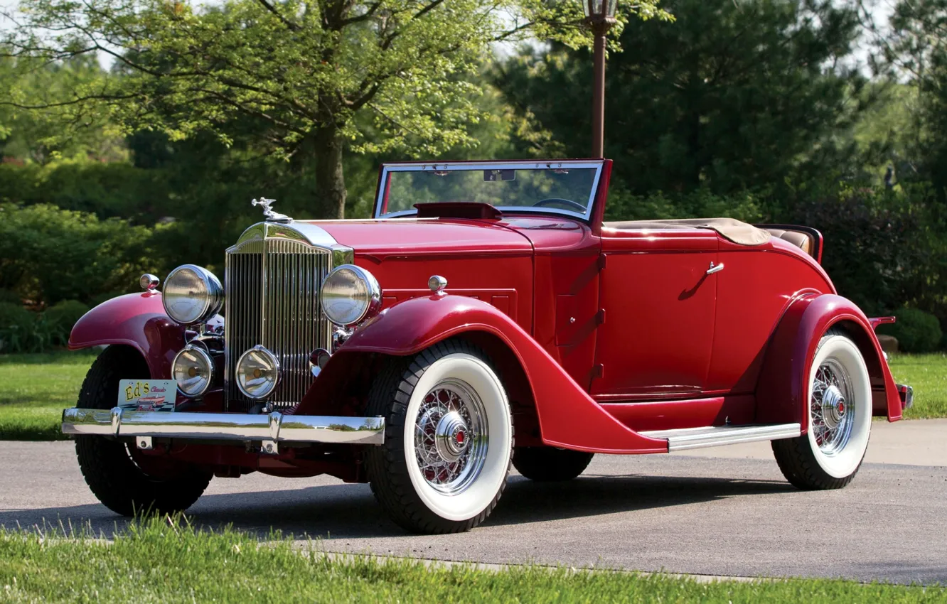 Фото обои передок, 1933, Пакард, Packard, Deluxe, Eight