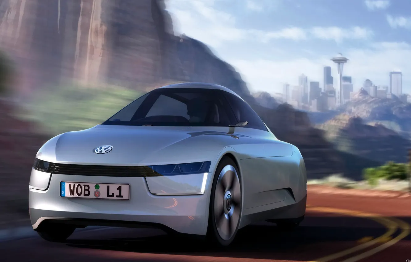 Фото обои будущее, мини, concept, Volkswagen
