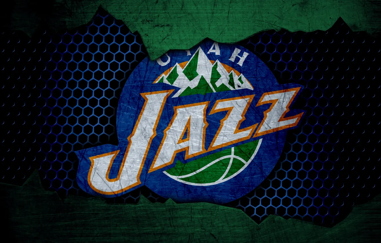 Фото обои wallpaper, sport, logo, basketball, NBA, Utah Jazz