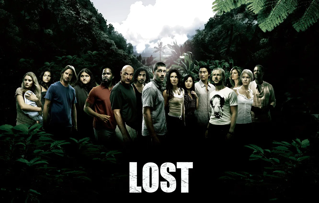 Фото обои остров, lost, сериал, актеры