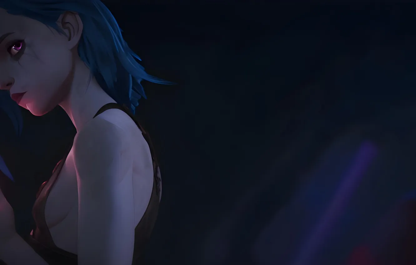 Фото обои League of Legends, Jinx, screenshot, Arcane, 2 season, upscaled