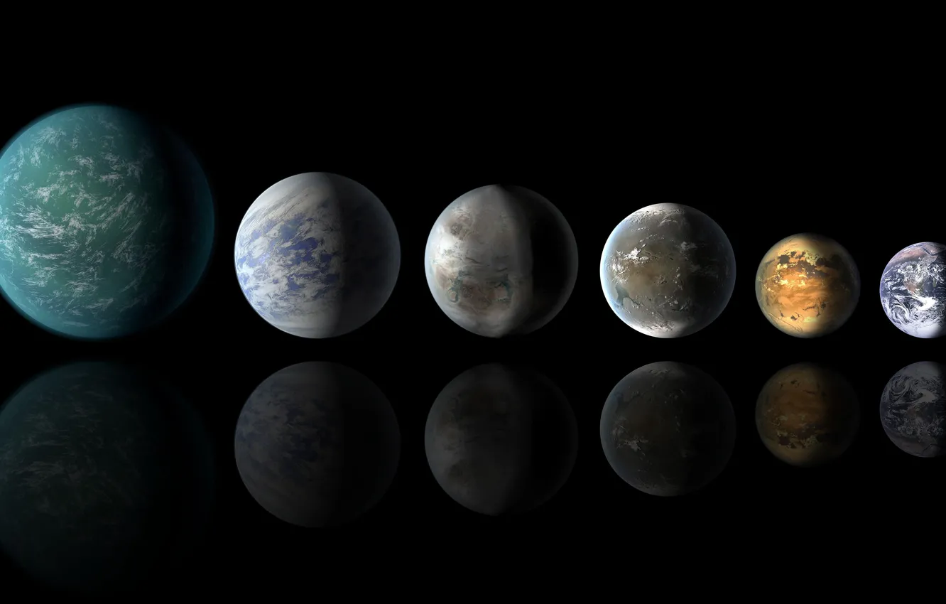 Фото обои планета, Земля, NASA, Earth, and, экзопланета, экзопланеты, Kepler-22b