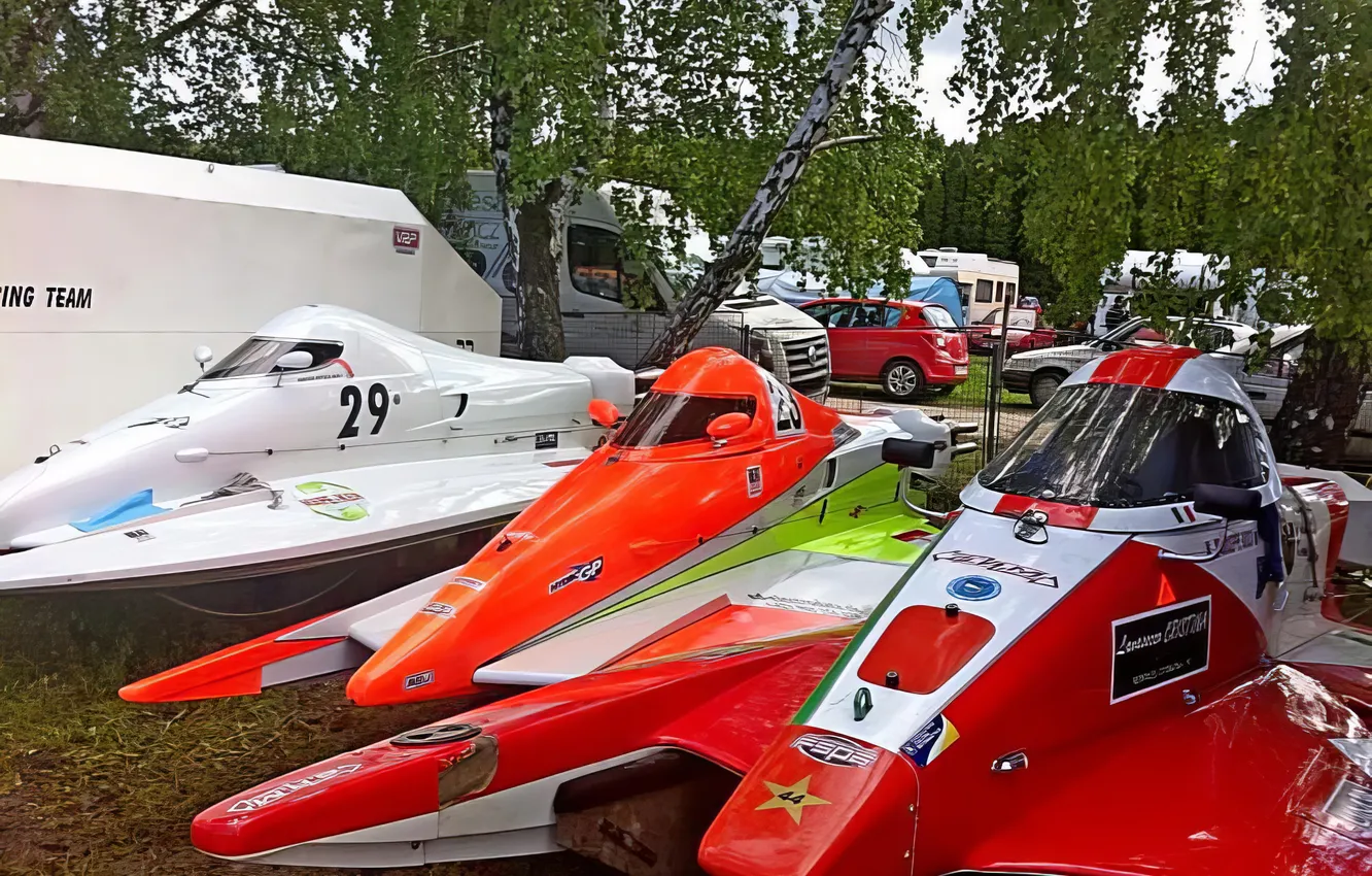 Фото обои гонка, лодка, скорость