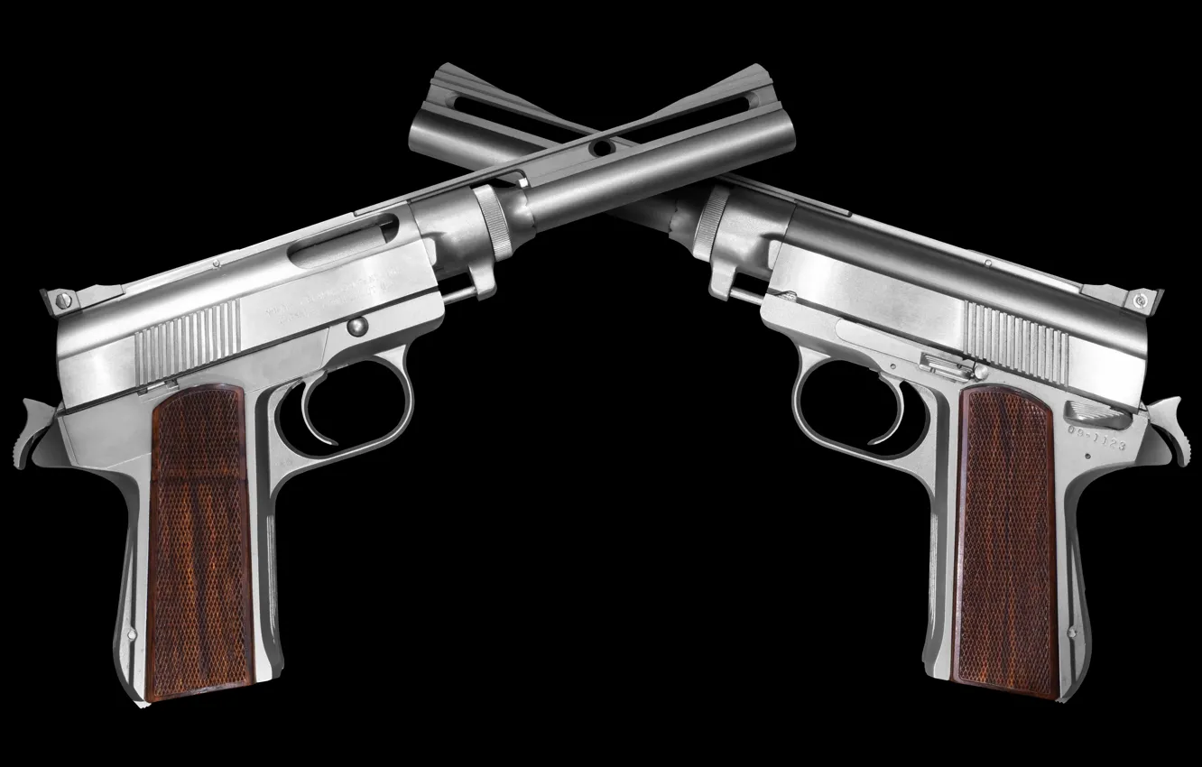 Фото обои gun, pistol, magnum, steel, handgun, .45, Death Wish, stainless steel