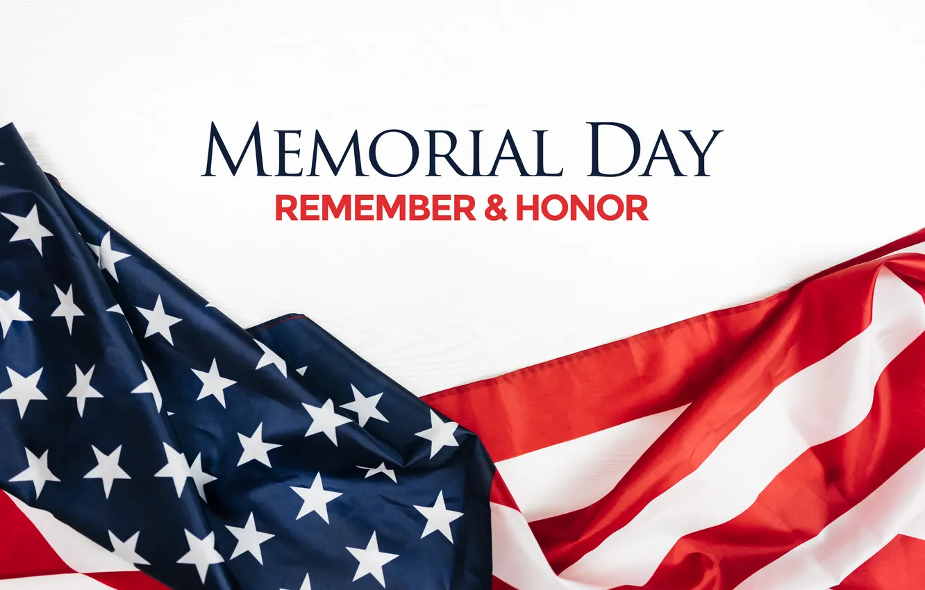 Фото обои united states, flag, phrase, memorial day