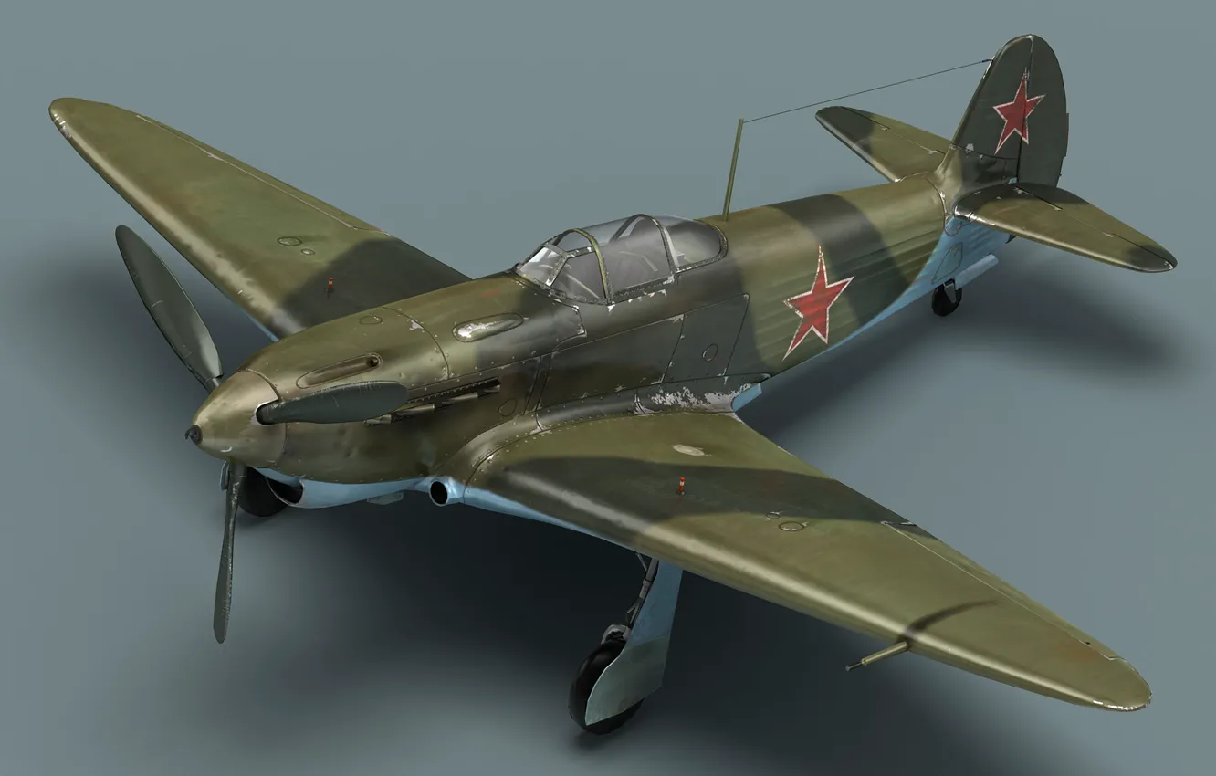 Фото обои кабина, самолёт, Советский истребитель, як-3