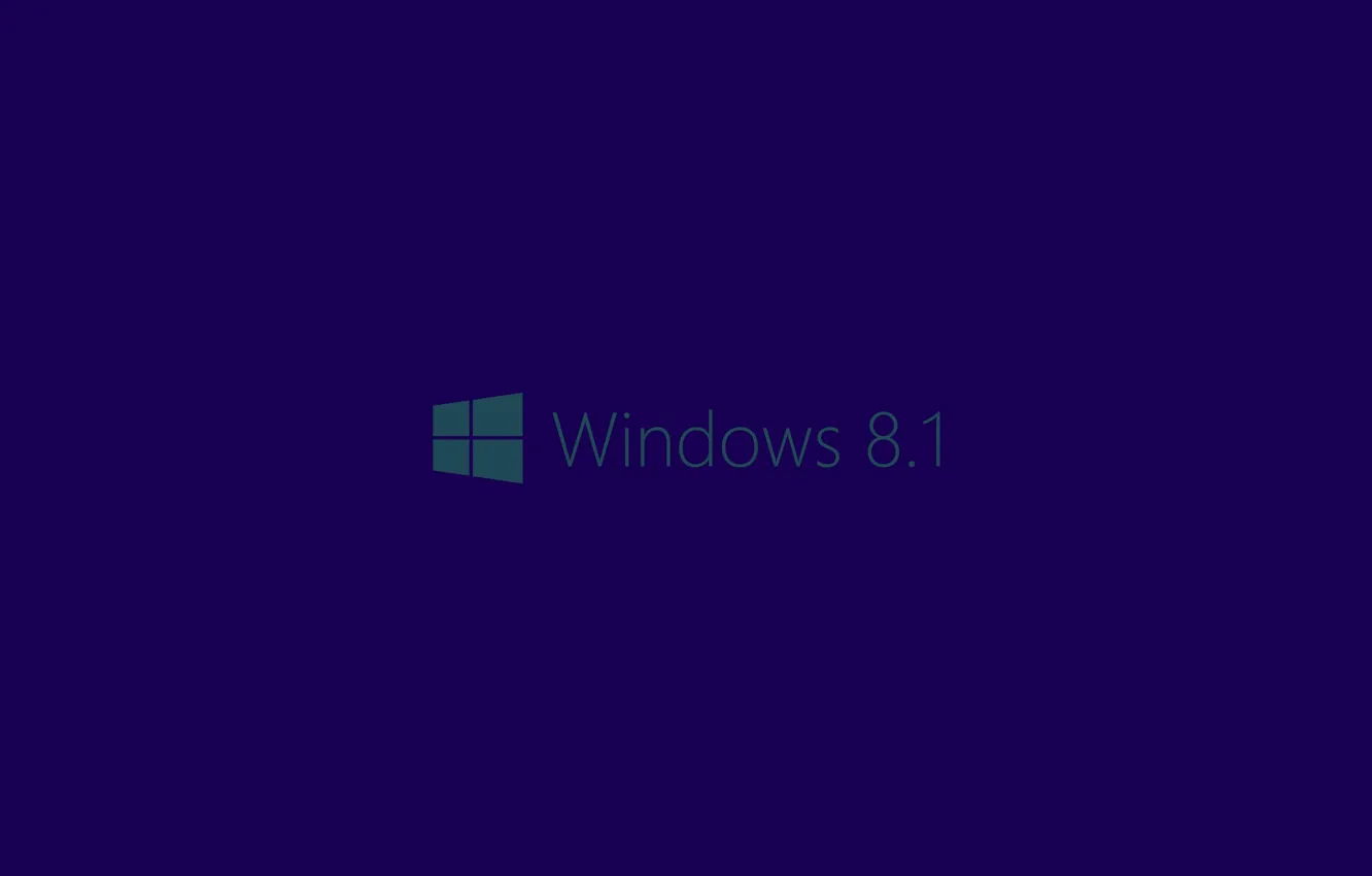 Фото обои синий, фон, логотип, Windows 8.1